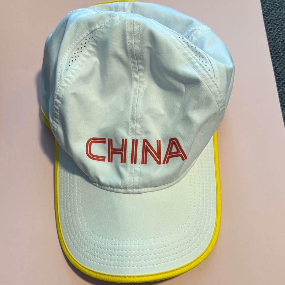 Nike White and Yellow Women's Hat